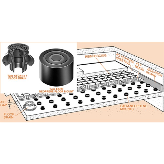 FORM-WORK ACOUSTIC FLOOR SYSTEM